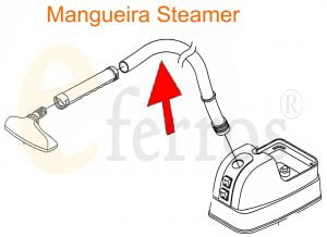 steamer profissional de passar mangueira